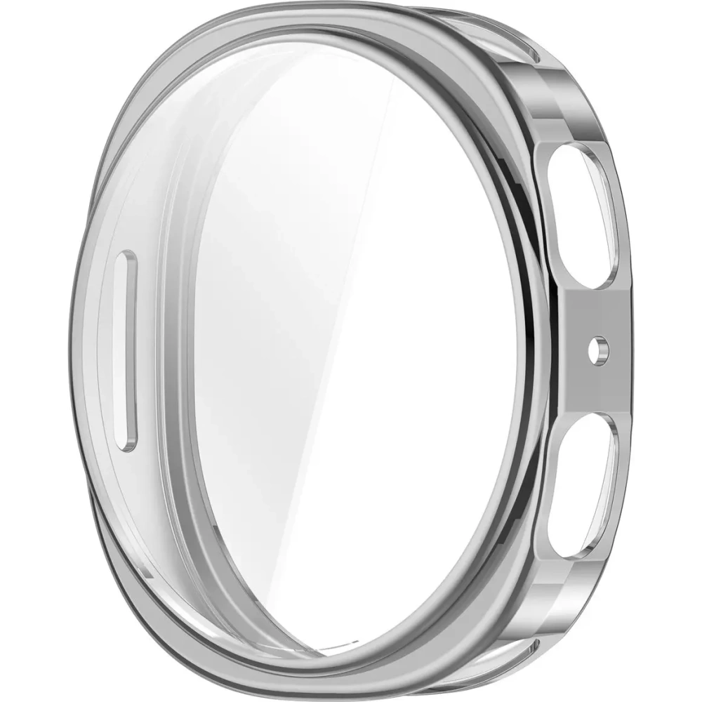 Etui z osłoną ekranu Bizon Case Watch Felipe do Samsung Galaxy Watch 8 44mm srebrne