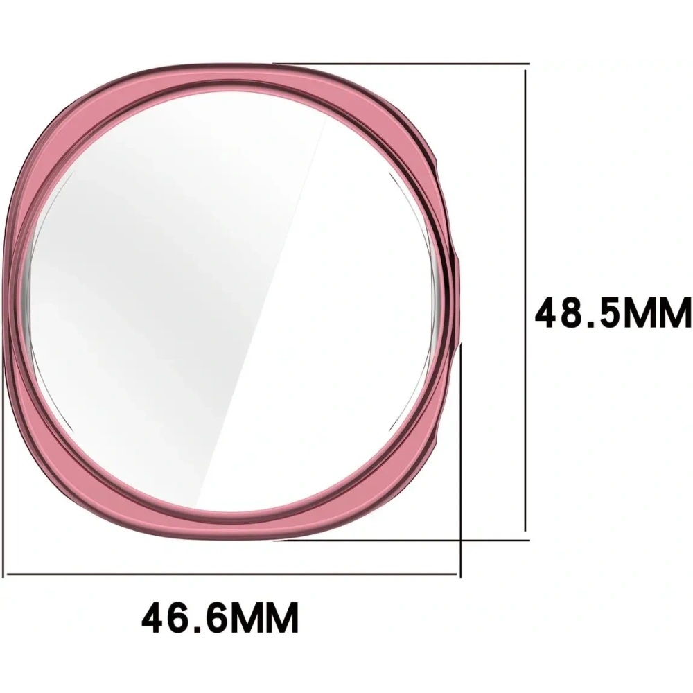 Etui z osłoną ekranu Bizon Case Watch Felipe do Samsung Galaxy Watch 8 44mm różowe