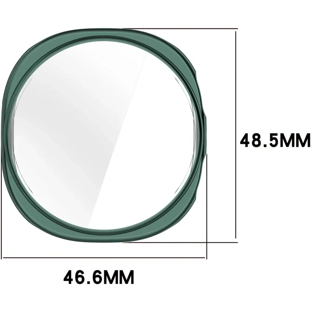 Etui z osłoną ekranu Bizon Case Watch Felipe do Samsung Galaxy Watch 8 44mm zielone