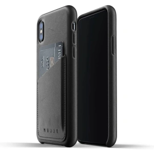 Kup Etui Mujjo Full Leather Wallet Apple iPhone X/XS (czarne) - MUJ023BLK - {ean13} - Sklep Home Screen