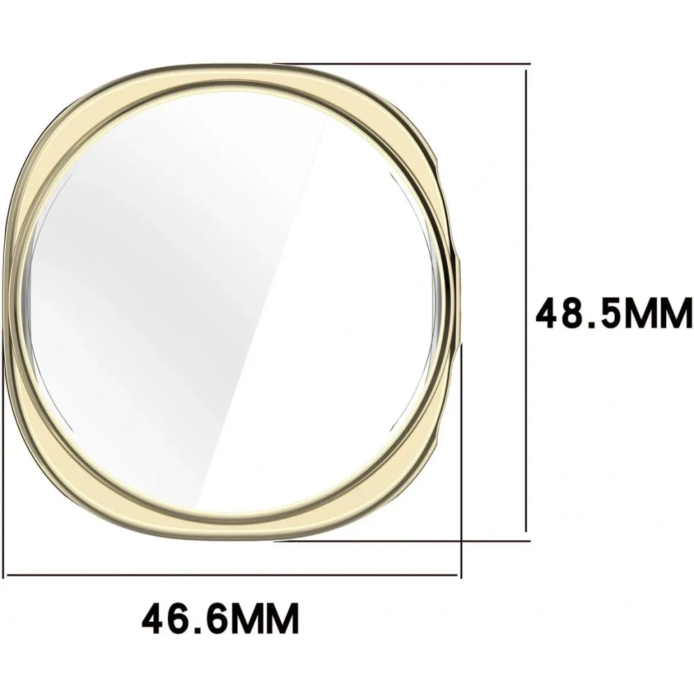 Etui z osłoną ekranu Bizon Case Watch Felipe do Samsung Galaxy Watch 8 44mm złote