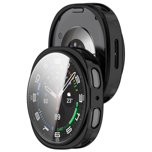 Etui z osłoną ekranu Bizon Case Watch Felipe do Samsung Galaxy Watch 8 40mm czarne