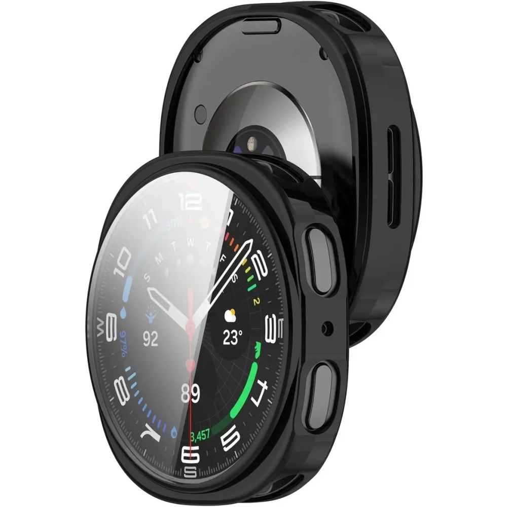 Etui z osłoną ekranu Bizon Case Watch Felipe do Samsung Galaxy Watch 8 40mm czarne