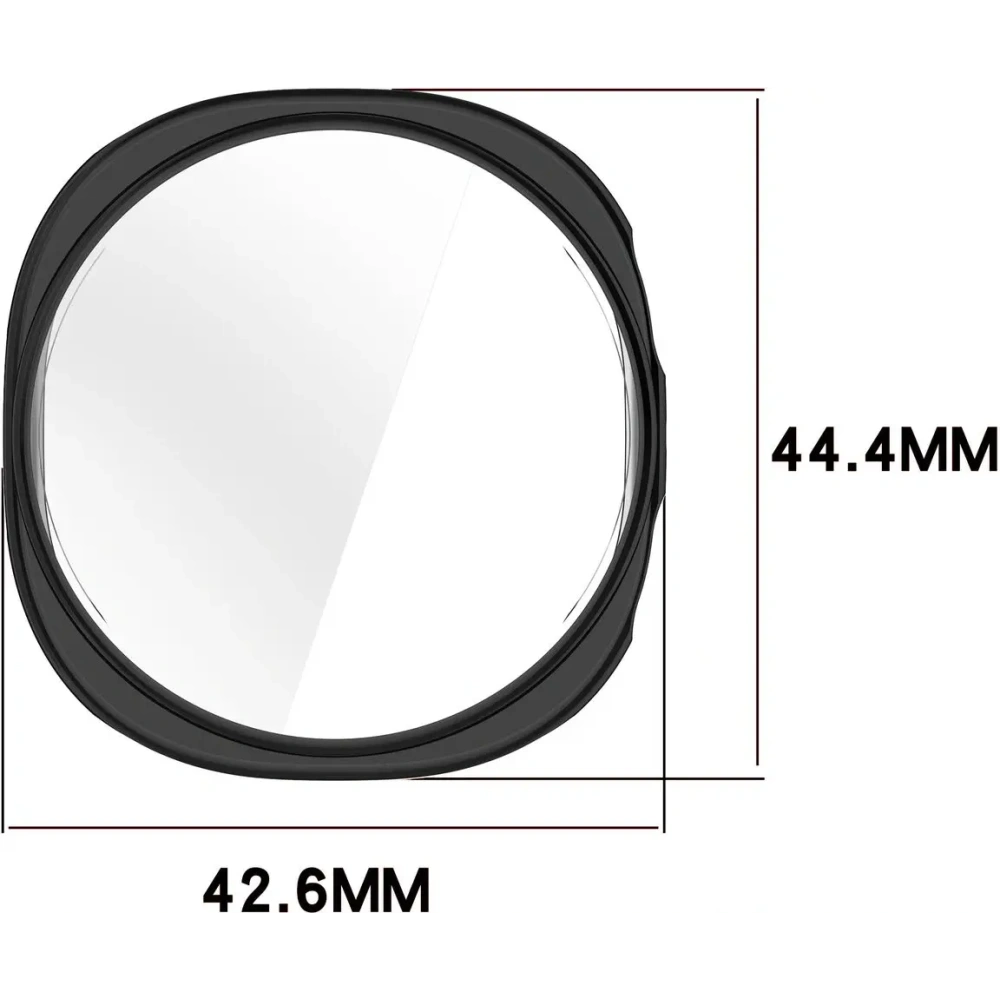 Etui z osłoną ekranu Bizon Case Watch Felipe do Samsung Galaxy Watch 8 40mm czarne