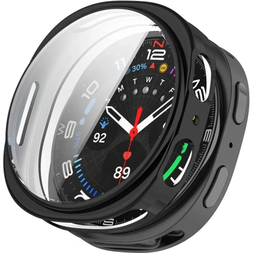 Etui z osłoną ekranu Bizon Case Watch Felipe do Samsung Galaxy Watch 8 40mm czarne