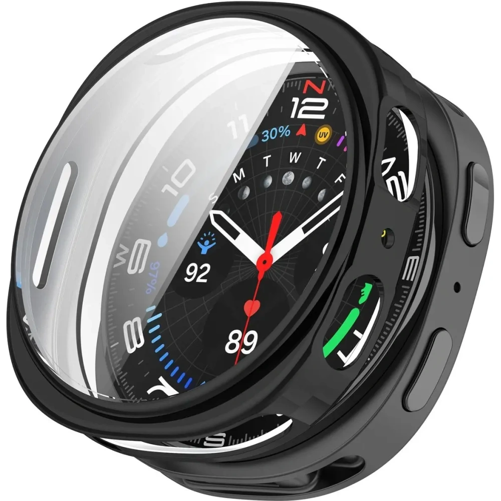 Etui z osłoną ekranu Bizon Case Watch Felipe do Samsung Galaxy Watch 8 40mm czarne