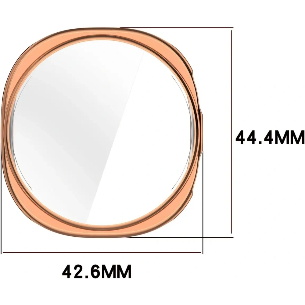 Etui z osłoną ekranu Bizon Case Watch Felipe do Samsung Galaxy Watch 8 40mm różowozłote