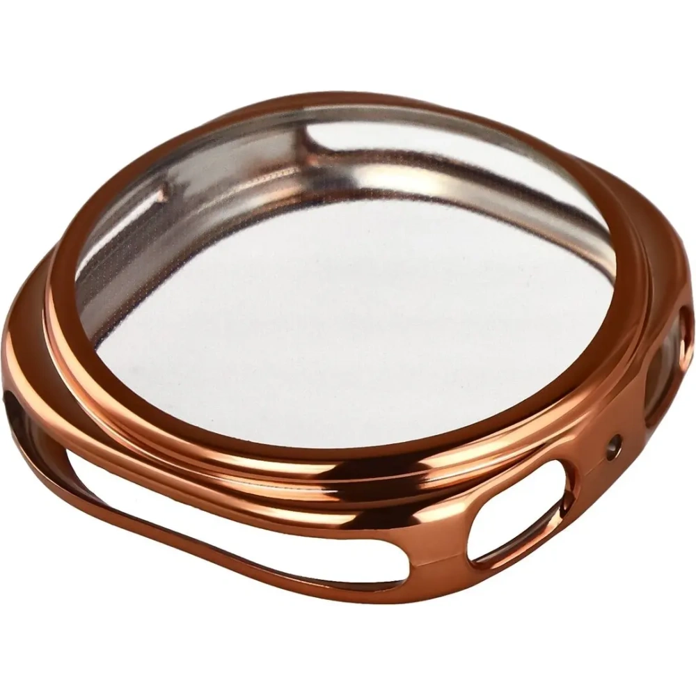 Etui z osłoną ekranu Bizon Case Watch Felipe do Samsung Galaxy Watch 8 40mm różowozłote