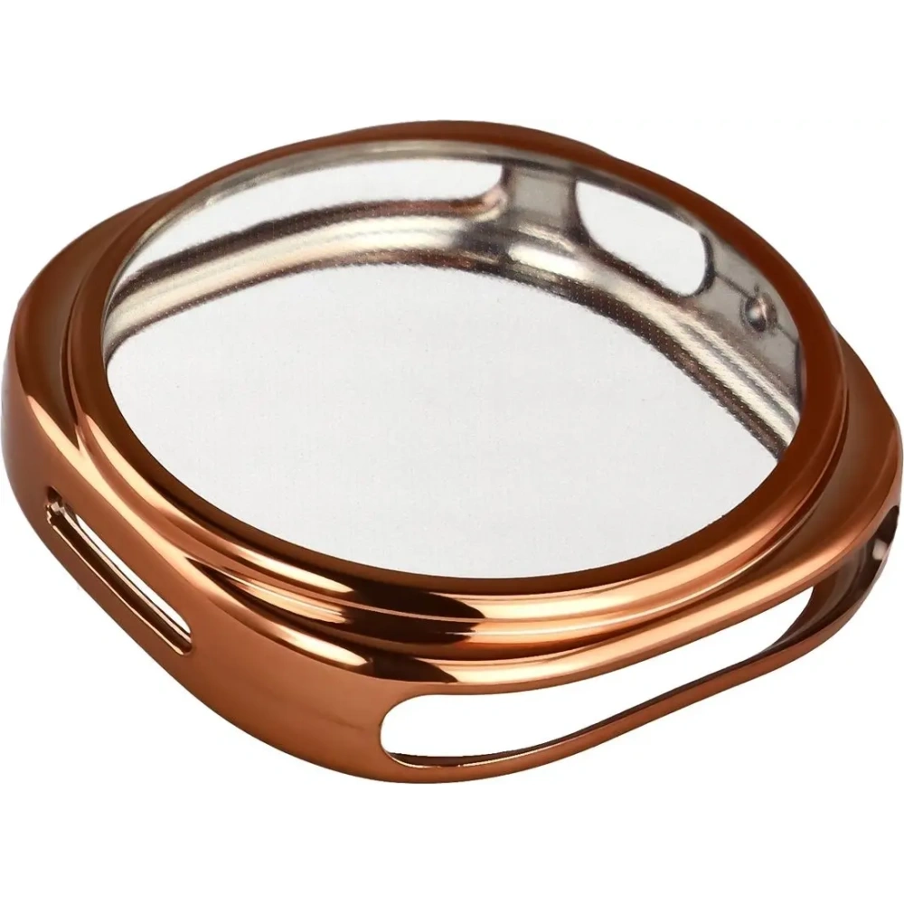 Etui z osłoną ekranu Bizon Case Watch Felipe do Samsung Galaxy Watch 8 40mm różowozłote