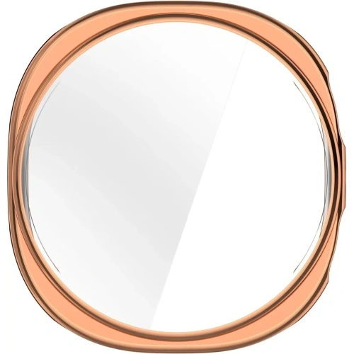 Etui z osłoną ekranu Bizon Case Watch Felipe do Samsung Galaxy Watch 8 40mm różowozłote