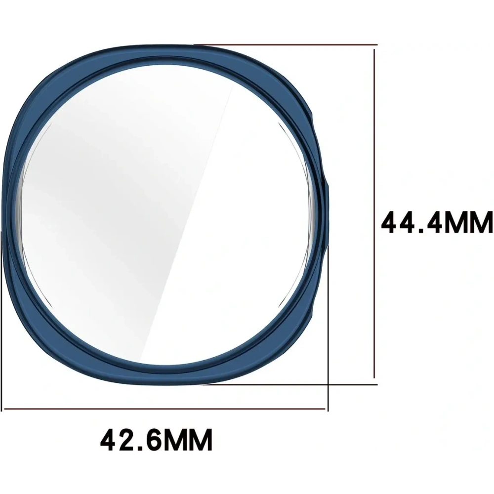 Etui z osłoną ekranu Bizon Case Watch Felipe do Samsung Galaxy Watch 8 40mm niebieskie