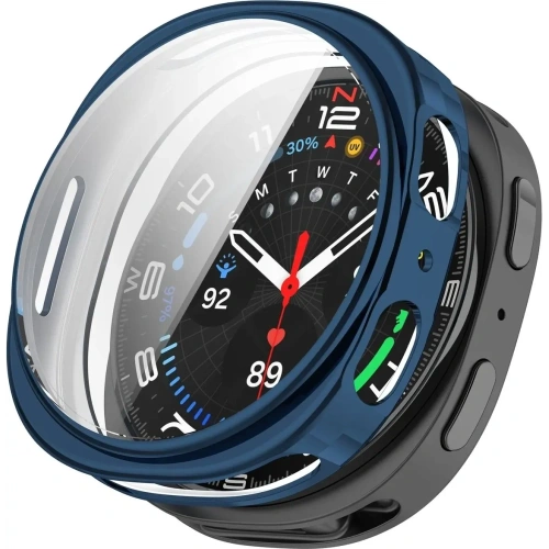 Etui z osłoną ekranu Bizon Case Watch Felipe do Samsung Galaxy Watch 8 40mm niebieskie
