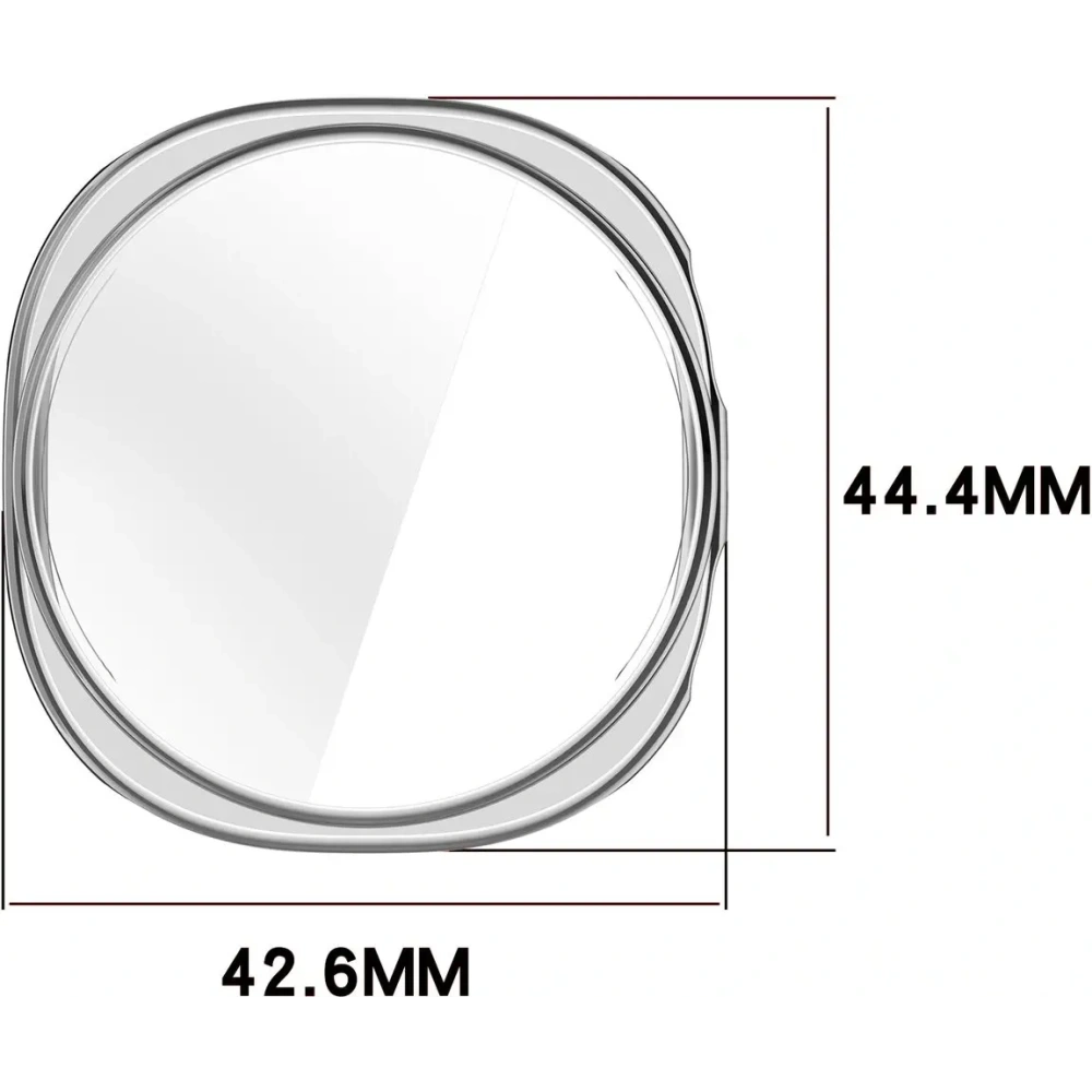 Etui z osłoną ekranu Bizon Case Watch Felipe do Samsung Galaxy Watch 8 40mm srebrne