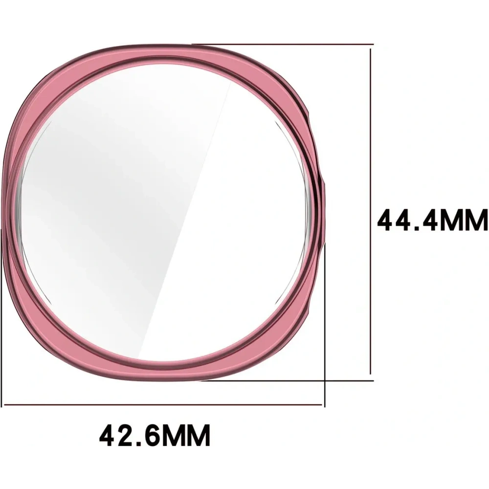 Etui z osłoną ekranu Bizon Case Watch Felipe do Samsung Galaxy Watch 8 40mm różowe