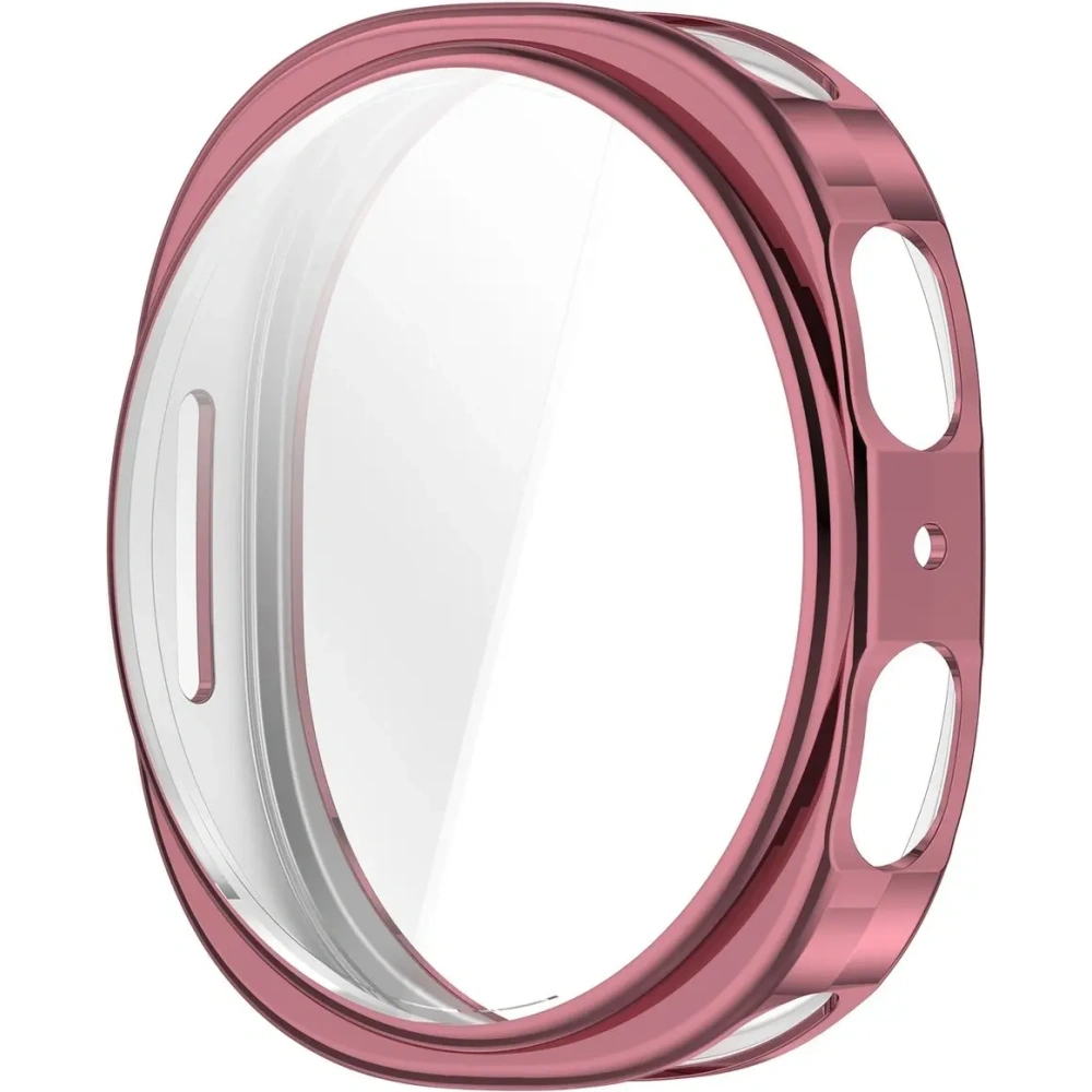 Etui z osłoną ekranu Bizon Case Watch Felipe do Samsung Galaxy Watch 8 40mm różowe