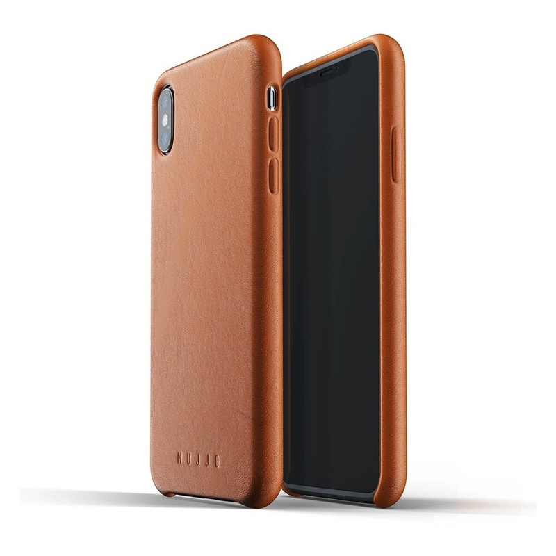Buy Mujjo Full Leather Apple iPhone XS Max (brown) - 8718546171819 - MUJ024BR - Homescreen.pl