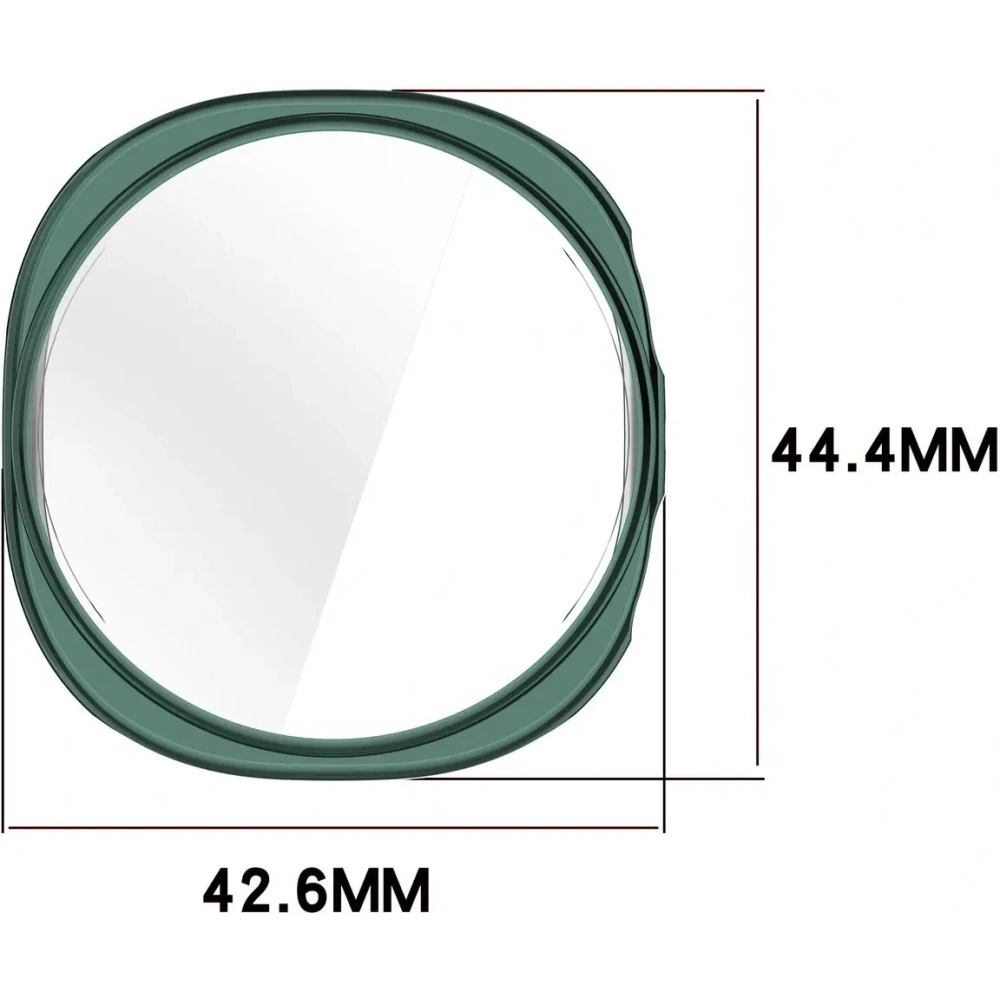 Etui z osłoną ekranu Bizon Case Watch Felipe do Samsung Galaxy Watch 8 40mm zielone