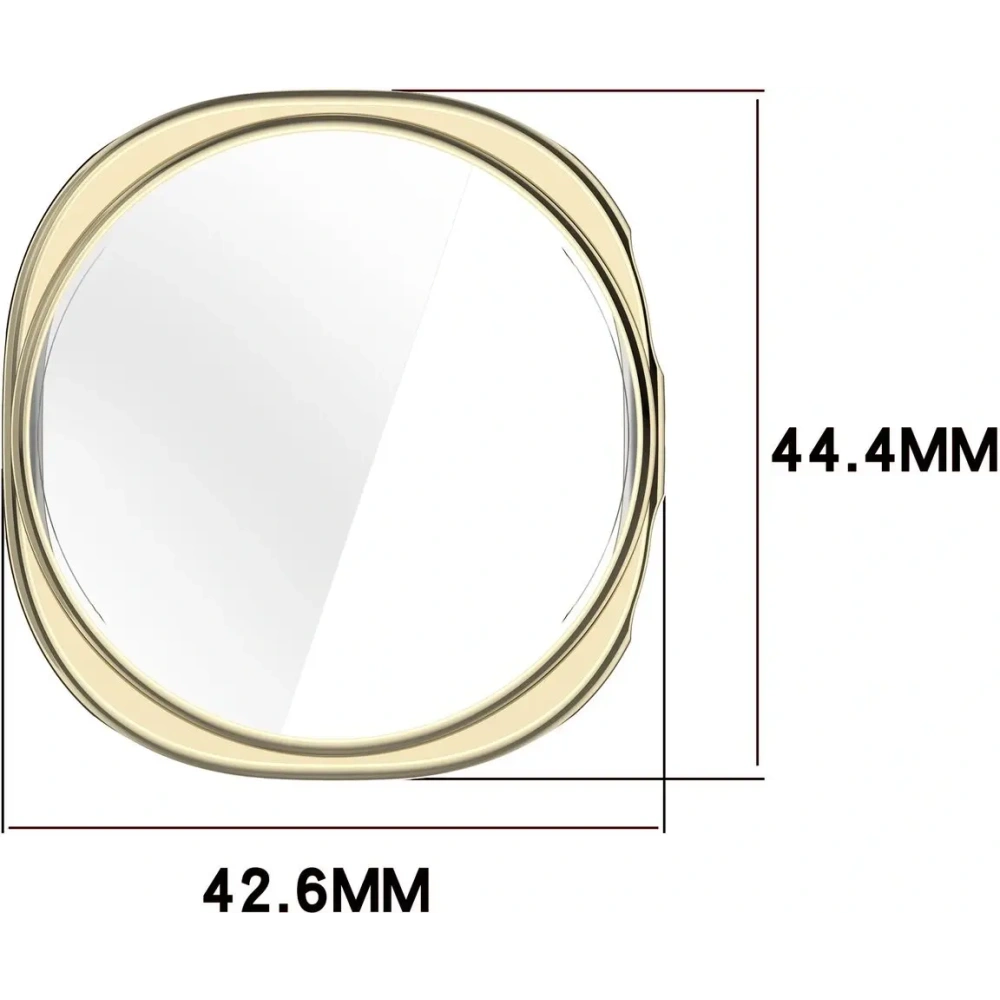 Etui z osłoną ekranu Bizon Case Watch Felipe do Samsung Galaxy Watch 8 40mm złote