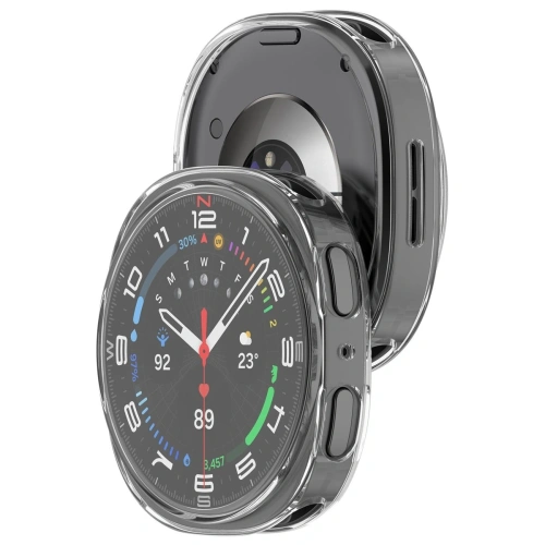 Etui z osłoną ekranu Bizon Case Watch Felipe do Samsung Galaxy Watch 8 40mm przezroczyste