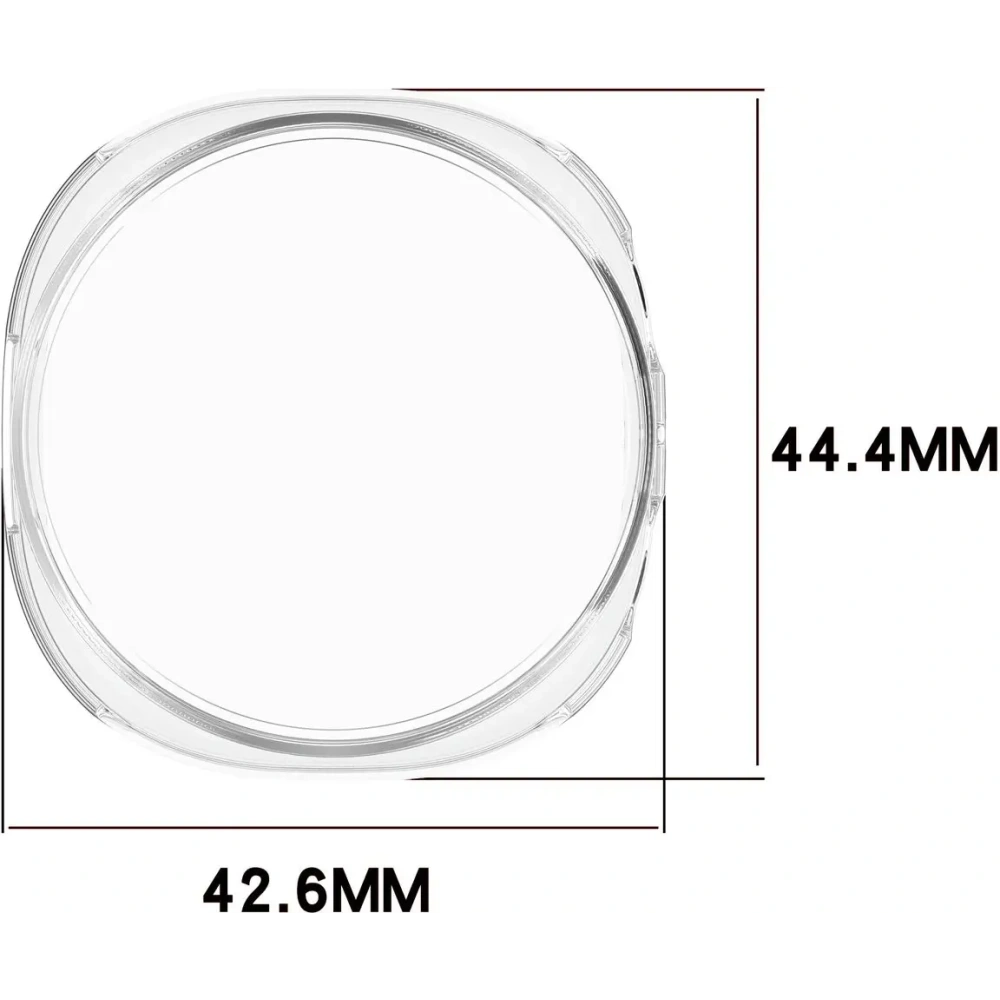 Etui z osłoną ekranu Bizon Case Watch Felipe do Samsung Galaxy Watch 8 40mm przezroczyste