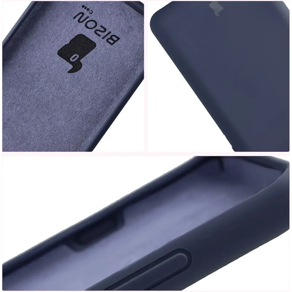 Silikonowe etui Bizon Soft Case do Motorola Edge 60 Pro ciemnoniebieskie