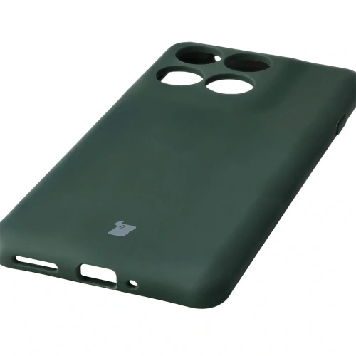 Silikonowe etui Bizon Soft Case do Motorola Edge 60 Pro ciemnozielone
