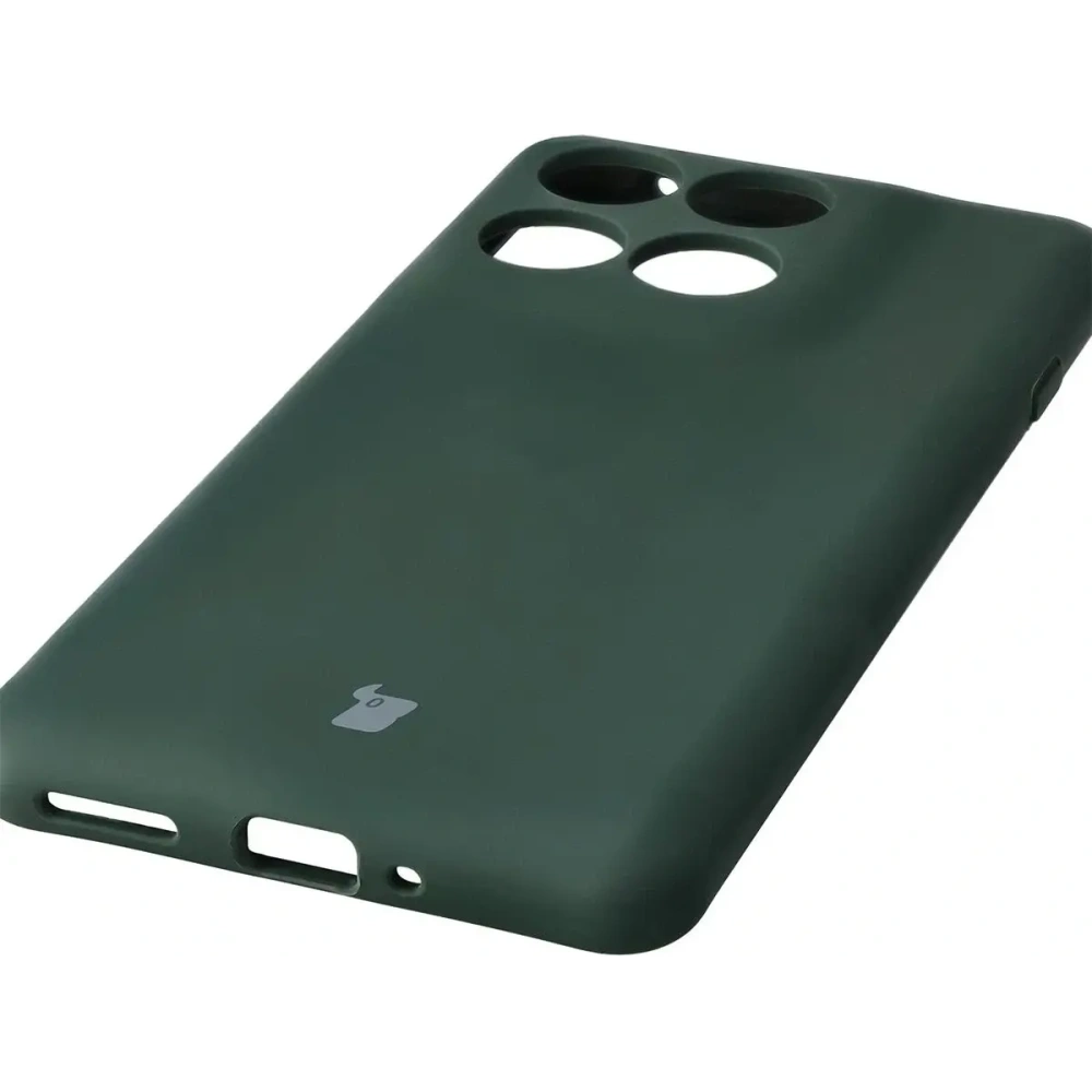 Silikonowe etui Bizon Soft Case do Motorola Edge 60 Pro ciemnozielone