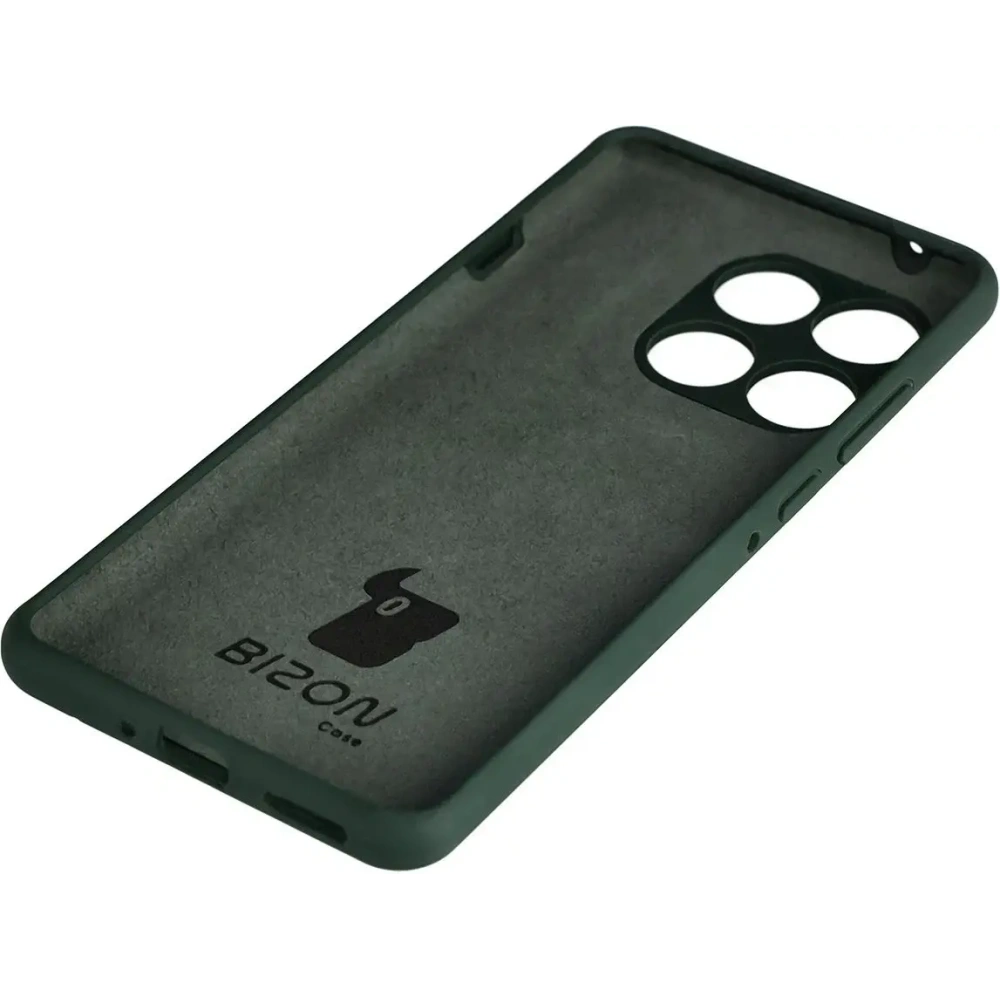 Silikonowe etui Bizon Soft Case do Motorola Edge 60 Pro ciemnozielone