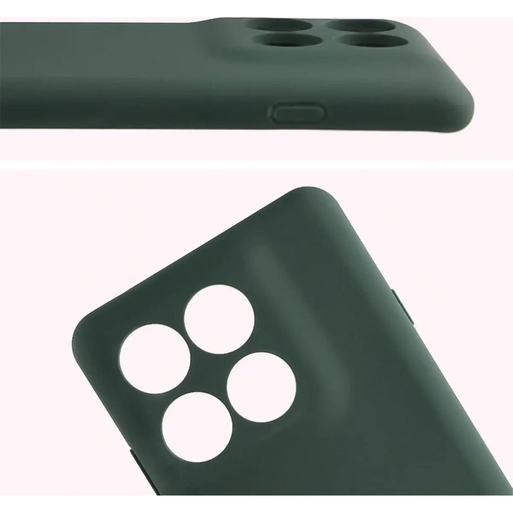 Silikonowe etui Bizon Soft Case do Motorola Edge 60 Pro ciemnozielone