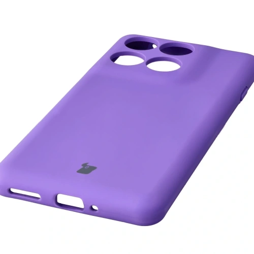 Silikonowe etui Bizon Soft Case do Motorola Edge 60 Pro fioletowe
