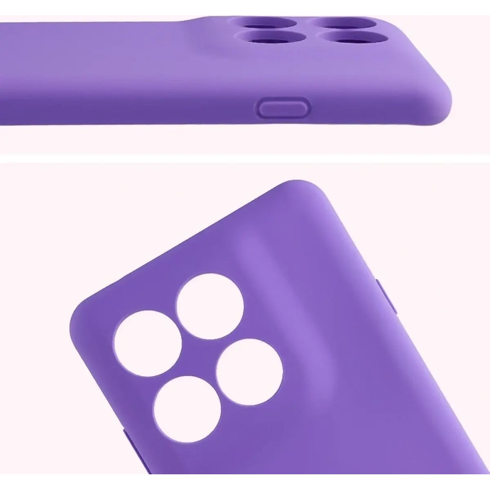 Silikonowe etui Bizon Soft Case do Motorola Edge 60 Pro fioletowe