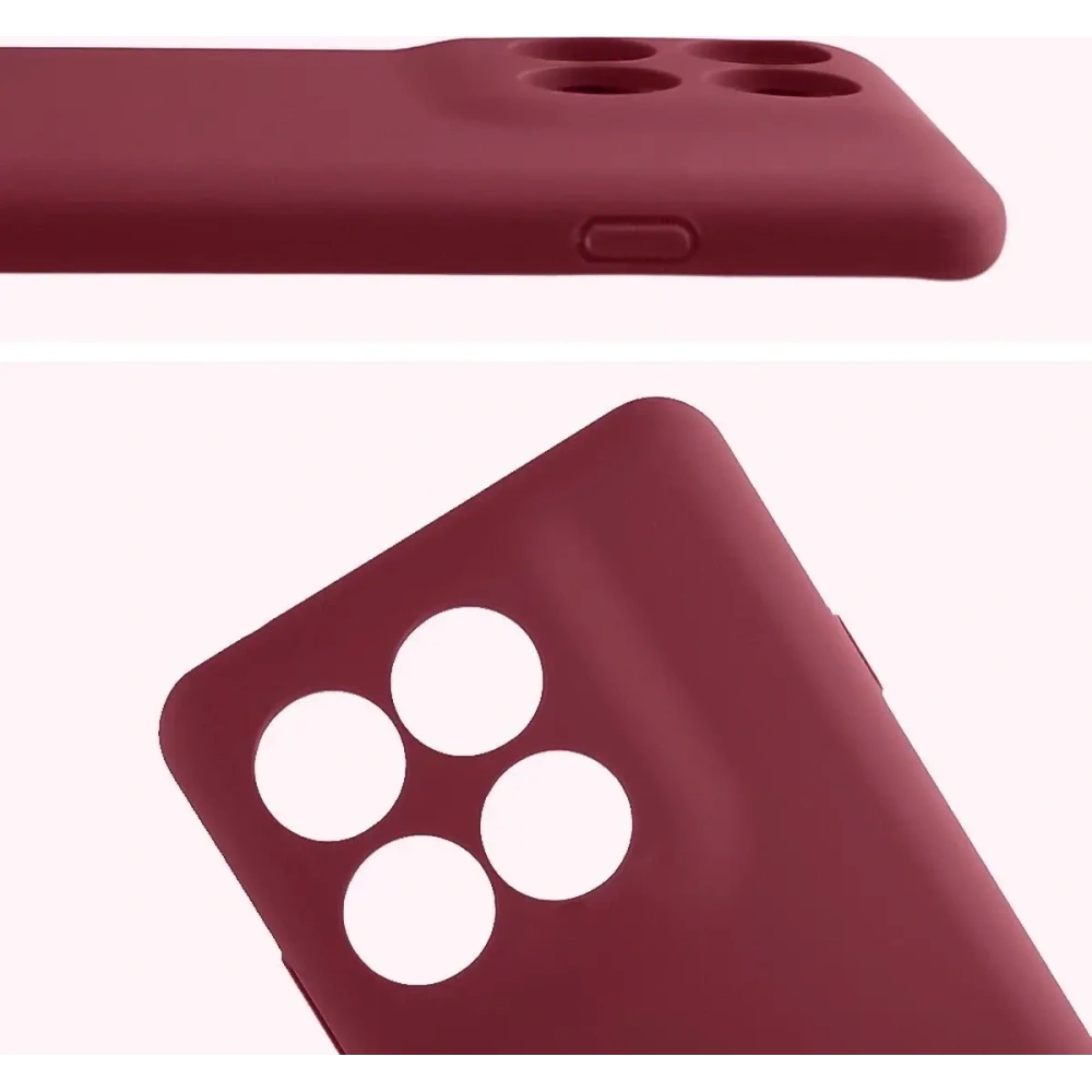 Silikonowe etui Bizon Soft Case do Motorola Edge 60 Pro ciemnofioletowe