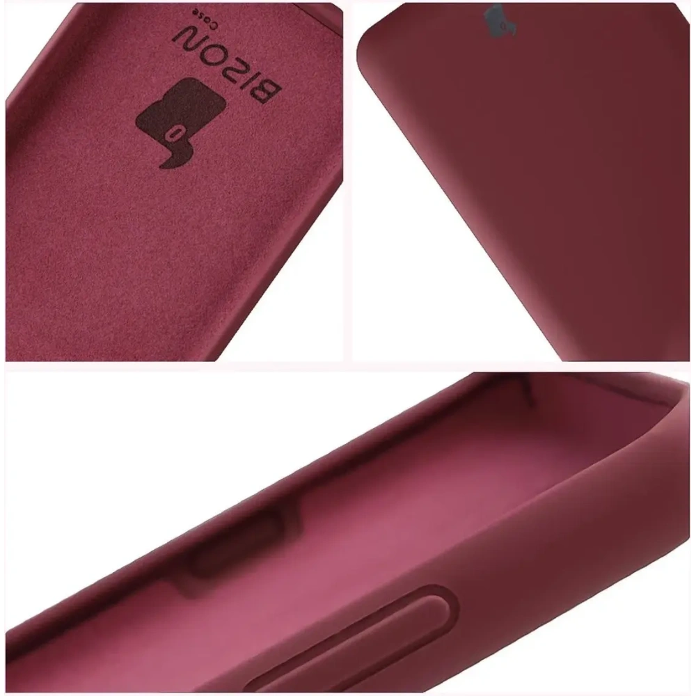 Silikonowe etui Bizon Soft Case do Motorola Edge 60 Pro ciemnofioletowe