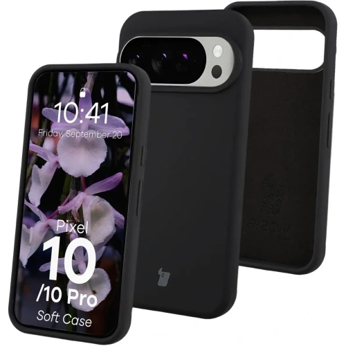 Silikonowe etui Bizon Soft Case do Google Pixel 10 / 10 Pro czarne