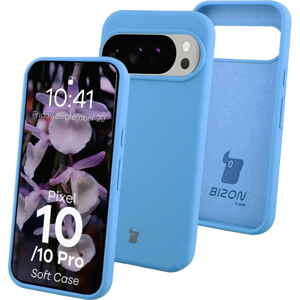 Silikonowe etui Bizon Soft Case do Google Pixel 10 / 10 Pro niebieskie