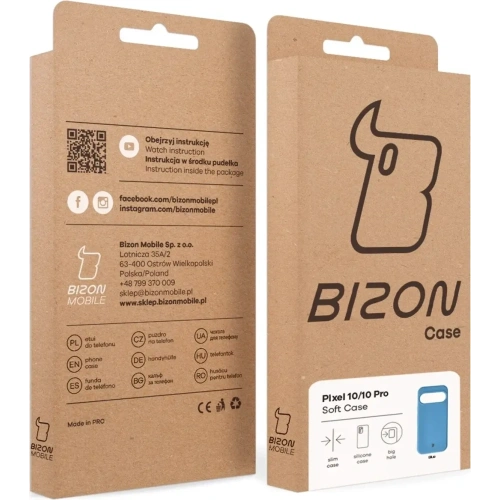 Silikonowe etui Bizon Soft Case do Google Pixel 10 / 10 Pro niebieskie