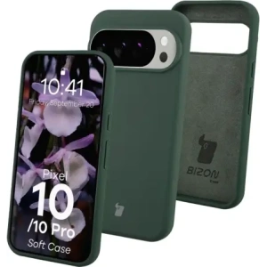 Silikonowe etui Bizon Soft Case do Google Pixel 10 / 10 Pro ciemnozielone