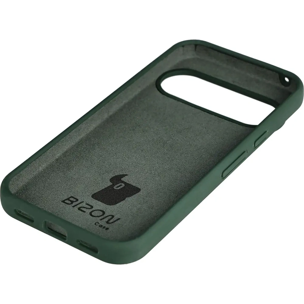 Silikonowe etui Bizon Soft Case do Google Pixel 10 / 10 Pro ciemnozielone