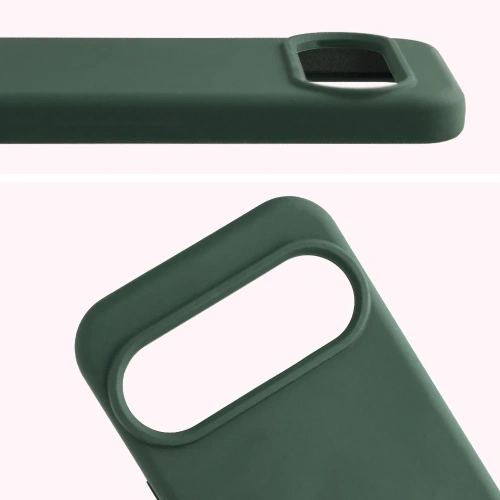 Silikonowe etui Bizon Soft Case do Google Pixel 10 / 10 Pro ciemnozielone