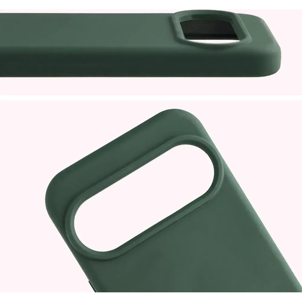 Silikonowe etui Bizon Soft Case do Google Pixel 10 / 10 Pro ciemnozielone