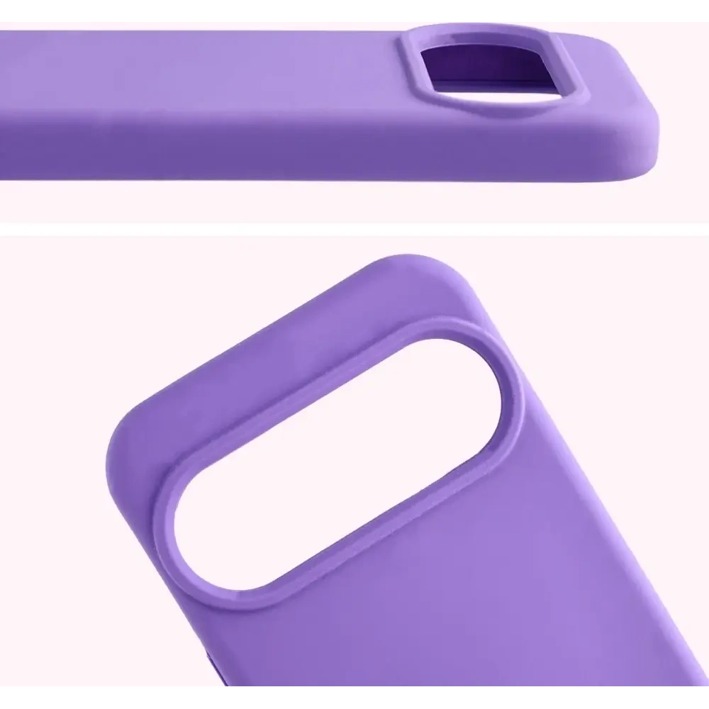 Silikonowe etui Bizon Soft Case do Google Pixel 10 / 10 Pro fioletowe