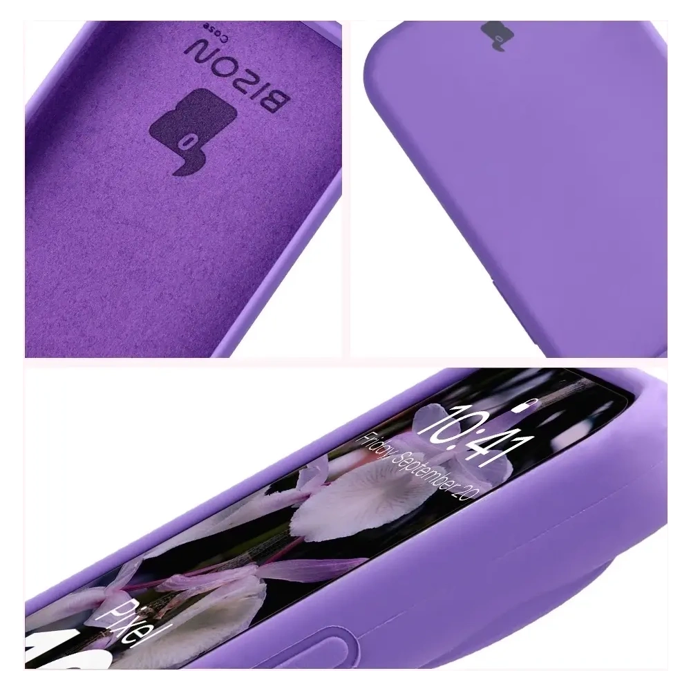 Silikonowe etui Bizon Soft Case do Google Pixel 10 / 10 Pro fioletowe