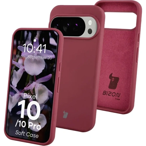 Silikonowe etui Bizon Soft Case do Google Pixel 10 / 10 Pro ciemnofioletowe