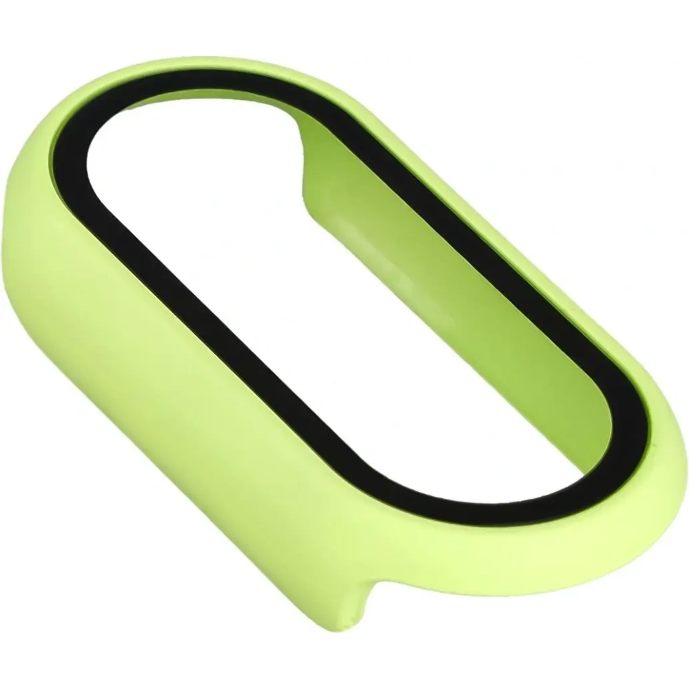 Etui ze szkłem do zegarka Bizon Case+Glass Watch do Xiaomi Smart Band 10 jasnozielone