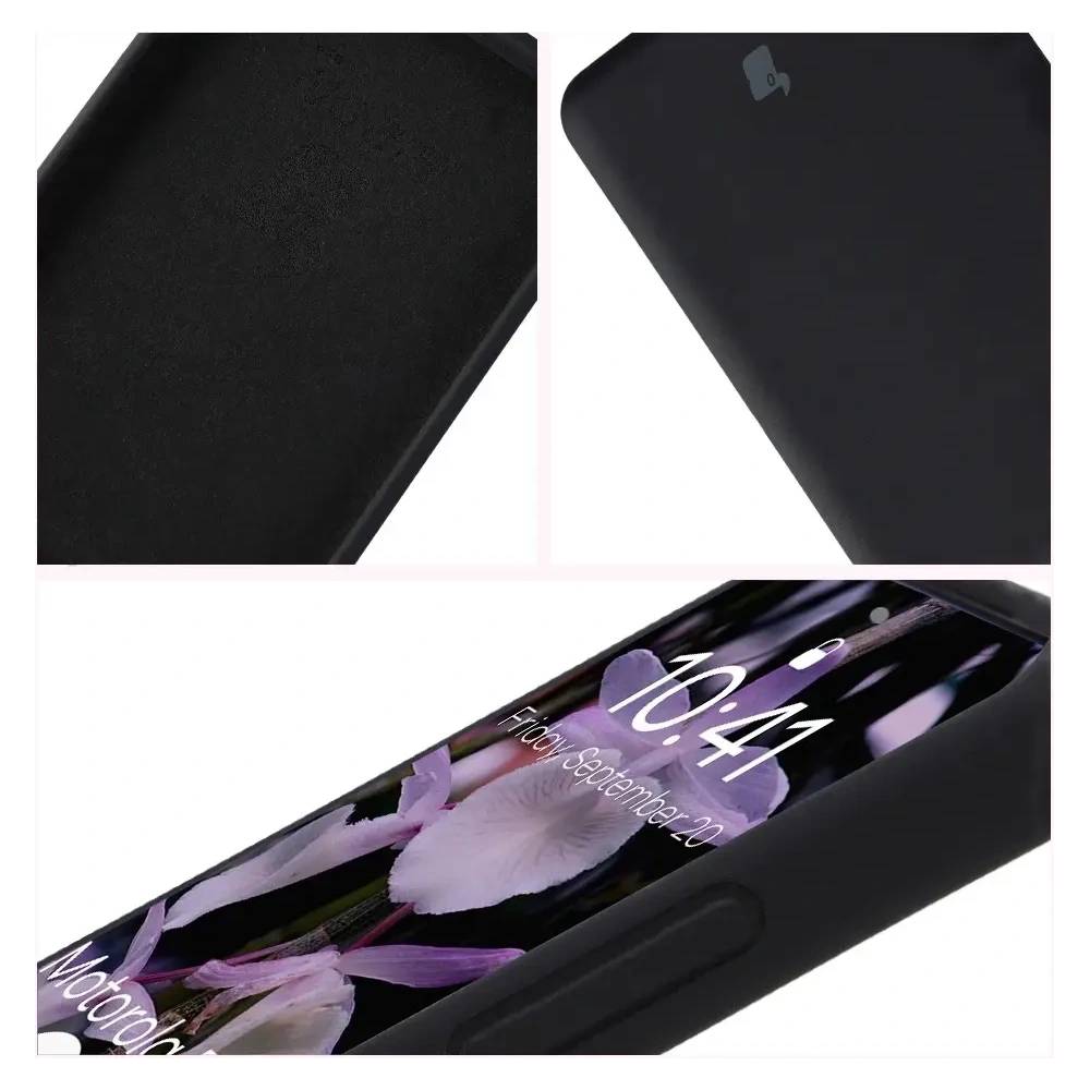 Silikonowe etui Bizon Soft Case do Motorola Edge 60 Fusion / 60 czarne