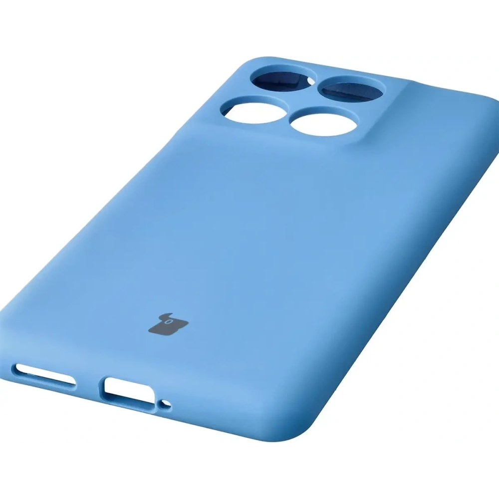 Silikonowe etui Bizon Soft Case do Motorola Edge 60 Fusion / 60 niebieskie