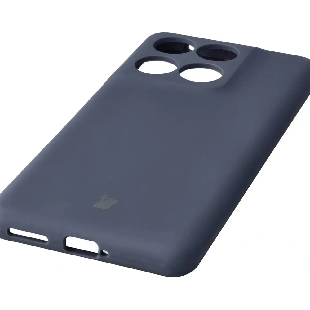 Silikonowe etui Bizon Soft Case do Motorola Edge 60 Fusion / 60 ciemnoniebieskie
