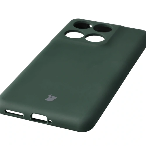 Silikonowe etui Bizon Soft Case do Motorola Edge 60 Fusion / 60 ciemnozielone