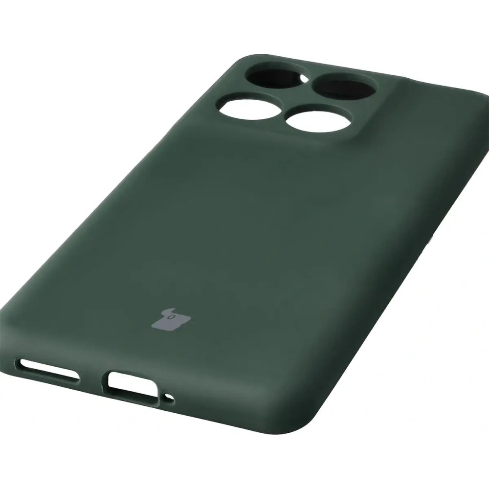 Silikonowe etui Bizon Soft Case do Motorola Edge 60 Fusion / 60 ciemnozielone