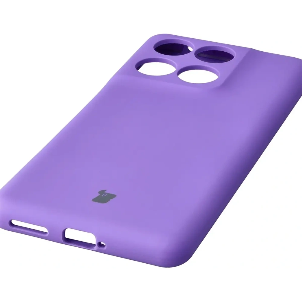 Silikonowe etui Bizon Soft Case do Motorola Edge 60 Fusion / 60 fioletowe